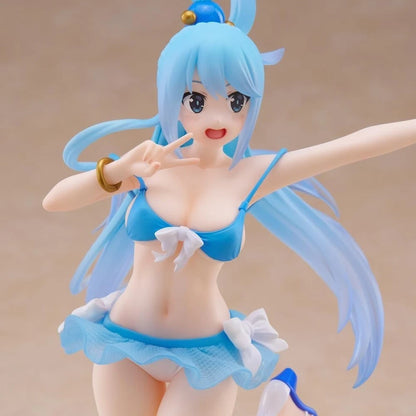 Aqua Swimsuit KonoSuba Popular Kawaii Anime Figure Model Statue PVC 7.5" [Boxed]