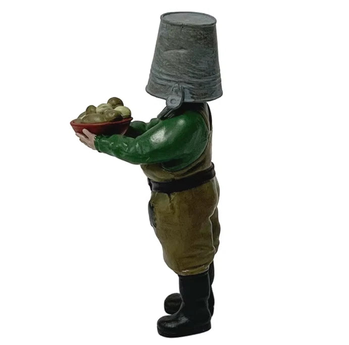 Bucket Head Reanimal Horror Game Figure Model Statue PVC 4.7" [Boxed]