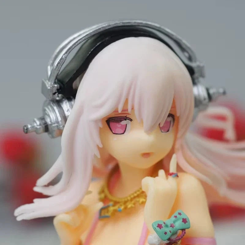 Super Sonico Macaron Tower SoniAni Anime Kawaii Figure PVC 6" [No Box] *Adult Collectible*