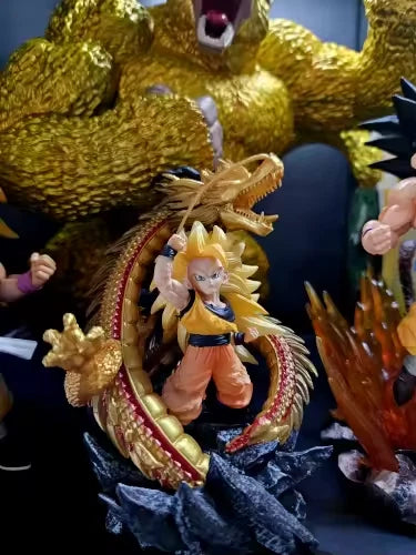 Goku SSJ3 Super Dragon Fist Dragon Ball Z Chibi Anime Figure PVC 5.5" [No Box]