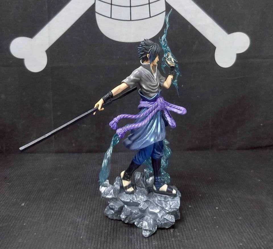 Sasuke Uchiha Chidori Naruto Anime Collectible Rare Action Figure PVC 9" [Boxed]
