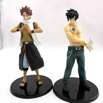 Natsu, Gray, Lucy, Erza Fairy Tail Anime Figure Model Statue PVC 6" [Boxed]