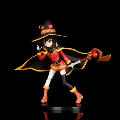 Megumin Wizard Attire KonoSuba Anime Collectible Kawaii Figure PVC 7" [Boxed]