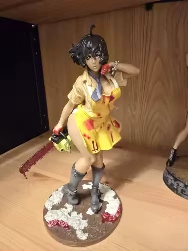 Female Leatherface Scary Parody Horror Figure PVC 7" [Boxed] *Adult Collectible*