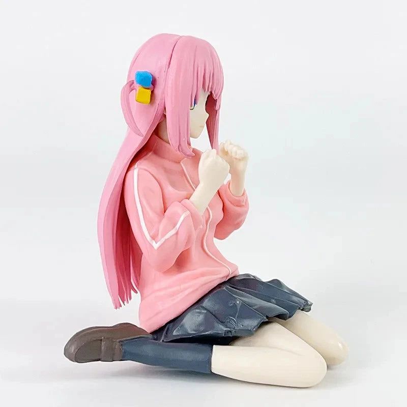 Hitori Gotoh Sitting Bocchi the Rock! Anime Kawaii Figurine PVC 3" [Boxed]