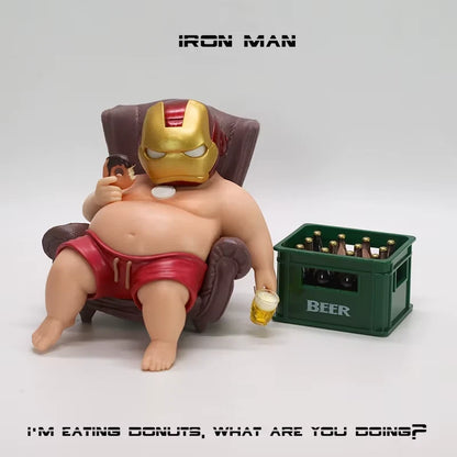 Chubby Iron Man Mark 45 Marvel Parody Funny Action Figure PVC 4.7 in [No Box]