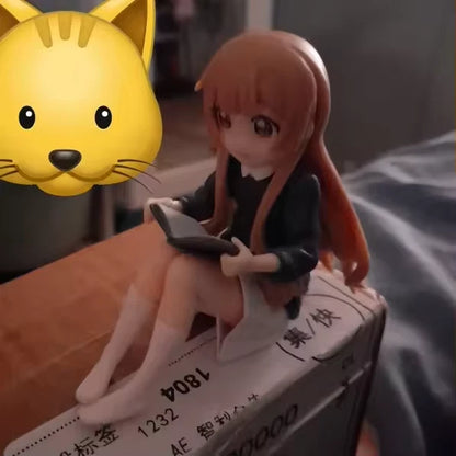 Hanako‌ Omuro Reading YuruYuri Kawaii Desktop Anime Figure Model PVC 3" [No Box]