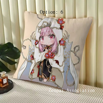 Mori Calliope Vocaloid Hololive Soft Pillow Cushion Cover 2 x 2 ft