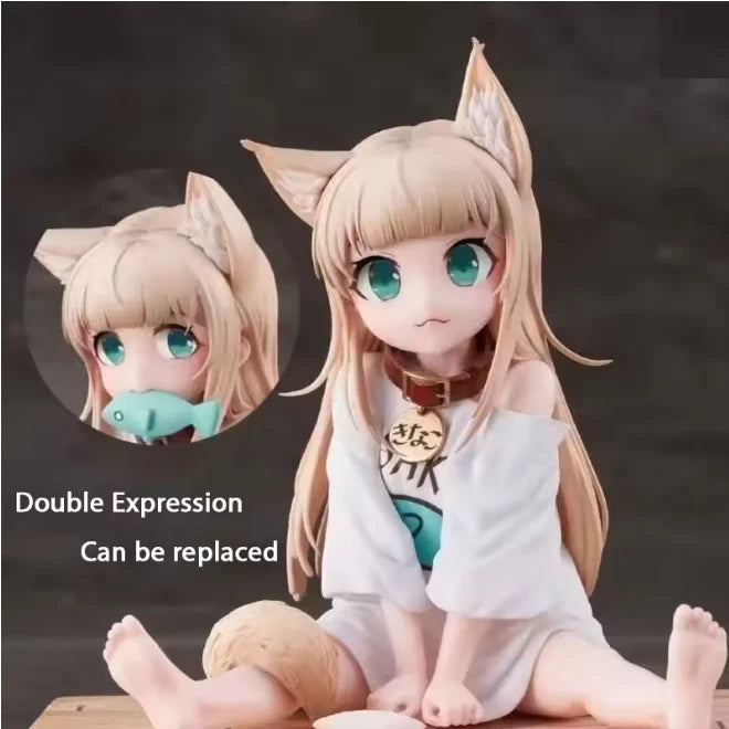 Kinako My Cat Is a Kawaii Girl Anime Cute Desktop Figurine PVC 4" [No Box]