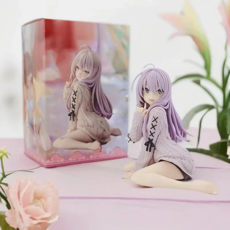 Elaina Sweater Dress Wandering Witch Anime Kawaii Desktop Figure PVC 5" [Boxed]