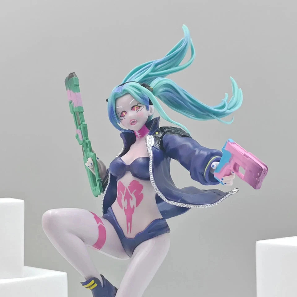 Rebecca The Destroyer Cyberpunk Edgerunners Popular Anime Figure PVC 9" [Boxed]
