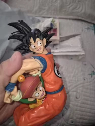 Goku & Kid Gohan Dragon Ball Z Collectible Anime Figure Model PVC 4" [No Box]