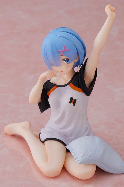 Rem Slumber Re: Zero Anime Kawaii Desktop Petite Figure PVC 3.9" [No Box]