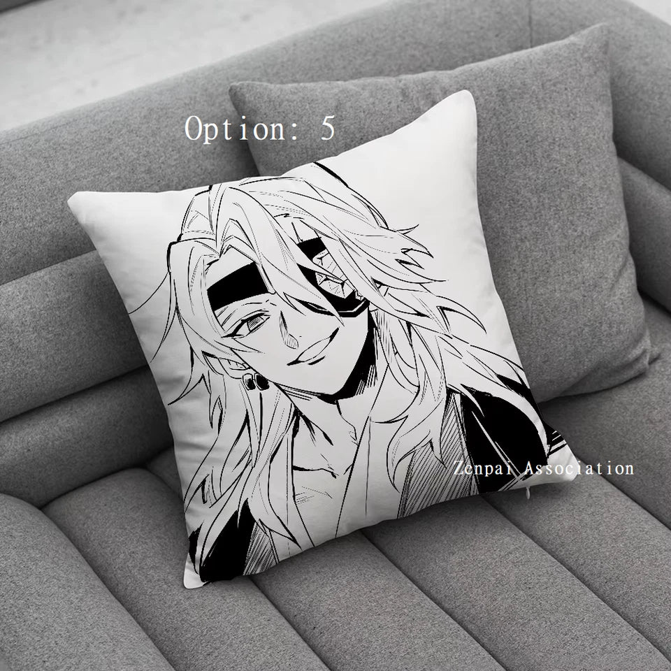 Tengen Uzui Hashira Demon Slayer Anime Soft Pillow Cushion Cover 2 x 2 ft
