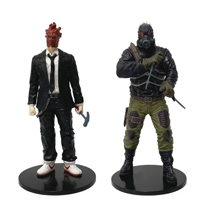 Shin Heart Mask, Caiman Gas Mask Dorohedoro Anime Figure Model Statue PVC 7.4" [Boxed]