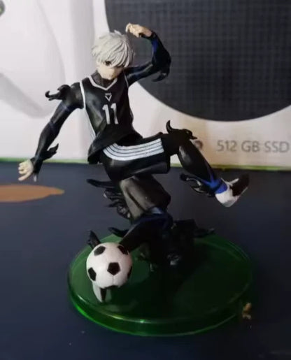 Seishiro Nagi Soccer Jersey Blue Lock Anime Figure Model Statue PVC 4" [No Box]