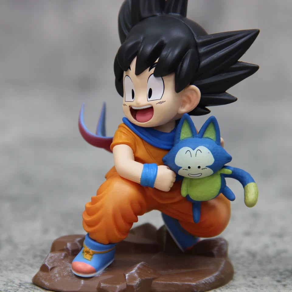 Young Goku & Puar Dragon Ball Z Anime Collectible Action Figurine PVC 4" [Boxed]