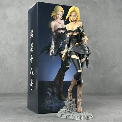 Android 18 Torn Shirt Dragon Ball Z Anime Figure Model PVC 9" [Adult Collectible]