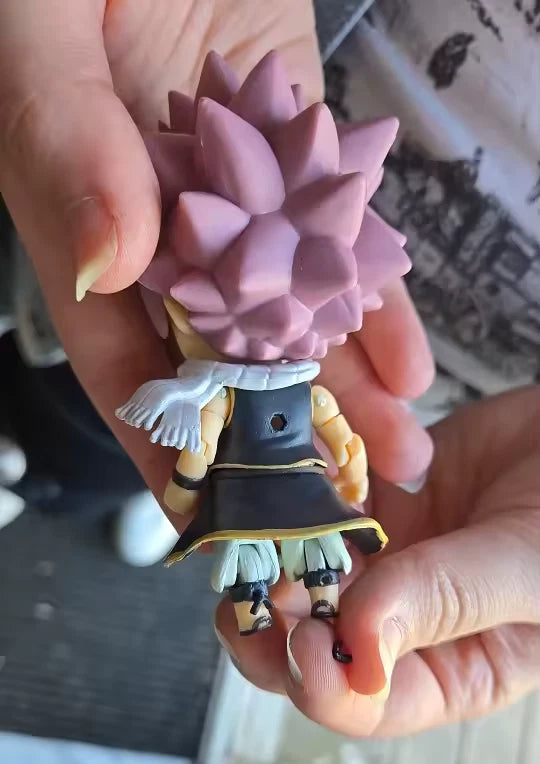 Natsu Fairy Tail Collectible Adjustable Chibi Anime Figure PVC 3.9" [Boxed]