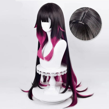 Columbina Genshin Impact Gradient Cosplay Wig 41.4'' Heat Resistant+ wig cap