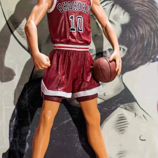 Sakuragi Hanamichi Slum Dunk Anime Collectible Action Figure PVC 10" [No Box]