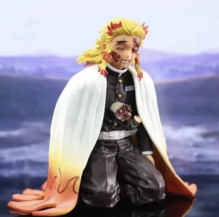 Kyojuro Death Pose Flame Hashira Demon Slayer Limited Stock Anime Figure 5.1" [No Box]