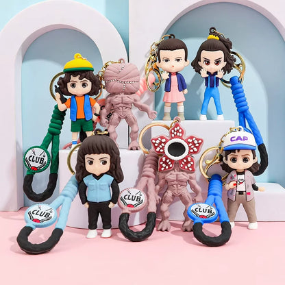 Stranger Things Collectibles Demogorgon, Eleven, Eddie Munson, Keychains PVC 3"