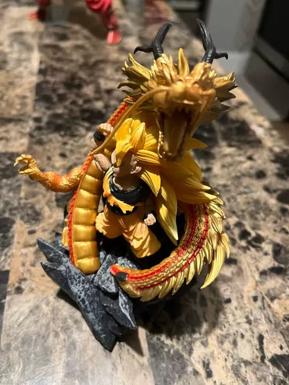 Goku SSJ3 Super Dragon Fist Dragon Ball Z Chibi Anime Figure PVC 5.5" [No Box]