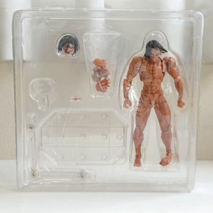 Eren Attack on Titan Form AoT Adjustable Action Anime Figure PVC 5.9 in [Boxed]
