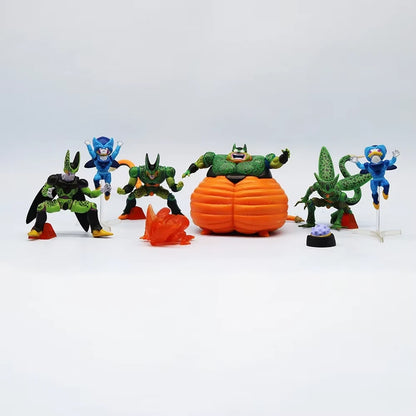 Cell Set of 7 pcs Dragon Ball Z Anime Figure Model Statue PVC 1 - 4" [No Box]