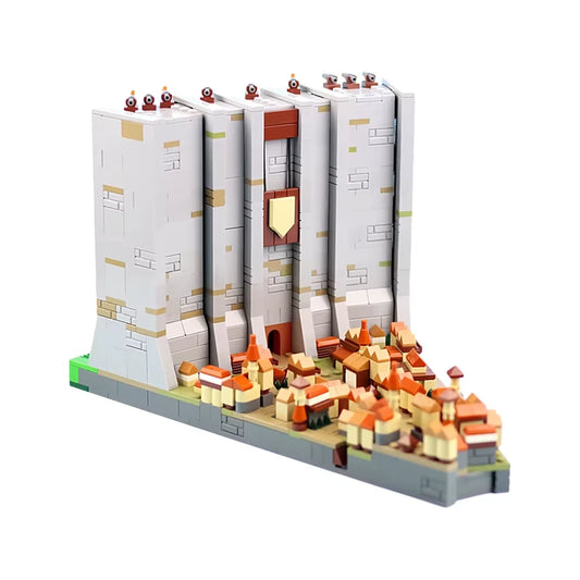 Wall Maria Attack on Titan AOT Anime Building Blocks 1068 pcs 6.6" [No Box]