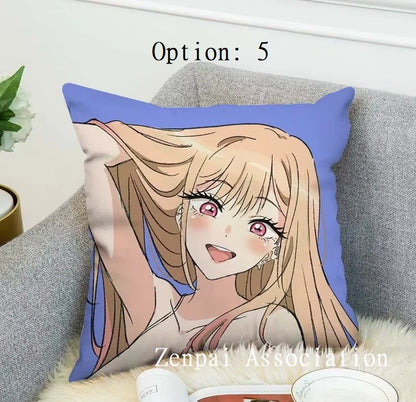 Marin My Dress-Up Anime Kawaii Soft Pillow Cushion Cover 1.5 x 1.5 ft