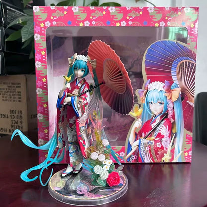 Hatsune Miku Kimono Project DIVA Vocaloid Kawaii Figure PVC 8.4" [Boxed]