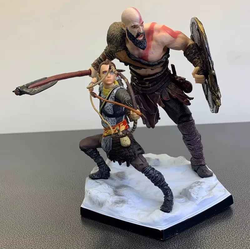 Kratos & Atreus God of War RPG Adjustable Action Figure PVC 7.8" [Boxed]