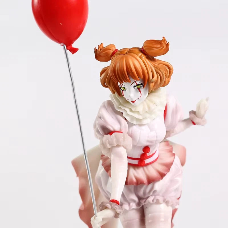 Female Pennywise The Clown Collectible Scary Parody Horror Figure PVC 7" [Boxed]