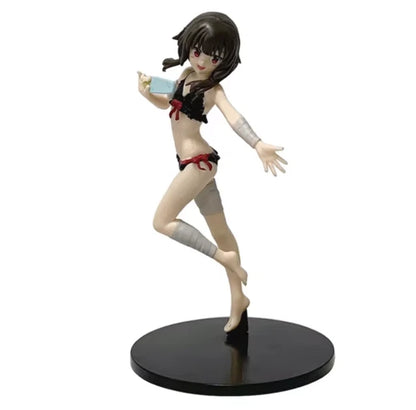 Megumin Swimsuit KonoSuba Cute Kawaii Anime Figure Model Statue PVC 6.5" [Boxed]