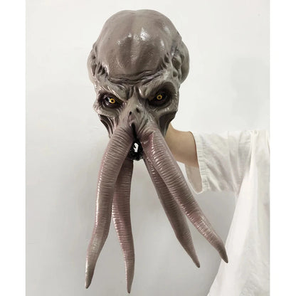 Mind Flayers Illithids Mask Cosplay Baldur's Gate 3 Costume Silicone PVC 23"