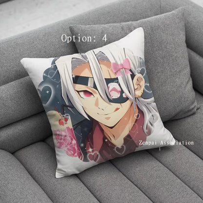 Tengen Uzui Hashira Demon Slayer Anime Soft Pillow Cushion Cover 2 x 2 ft