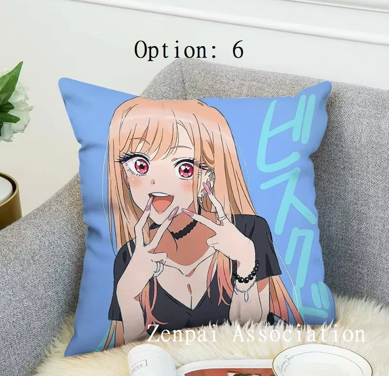 Marin My Dress-Up Anime Kawaii Soft Pillow Cushion Cover 1.5 x 1.5 ft