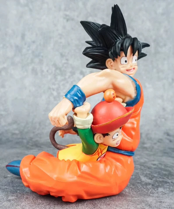 Goku & Kid Gohan Dragon Ball Z Collectible Anime Figure Model PVC 4" [No Box]