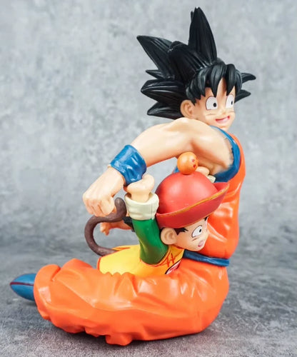 Goku & Kid Gohan Dragon Ball Z Collectible Anime Figure Model PVC 4" [No Box]