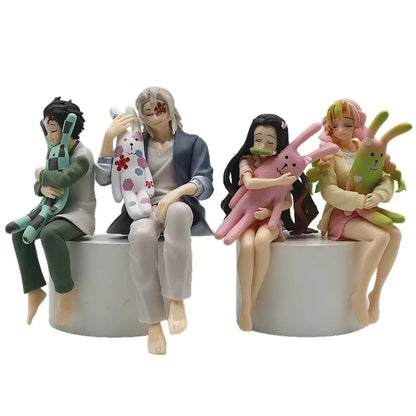 Nezuko, Mitsuri, Tanjiro, Tengen, Demon Slayer Anime Figure Model Noodle Stoppers PVC 5" [Boxed]