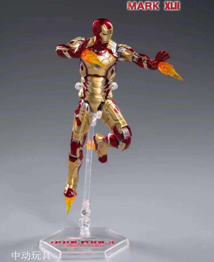 Iron Man Mark 42 Marvel Adjustable Rare Action Figure PVC 6" [Boxed]