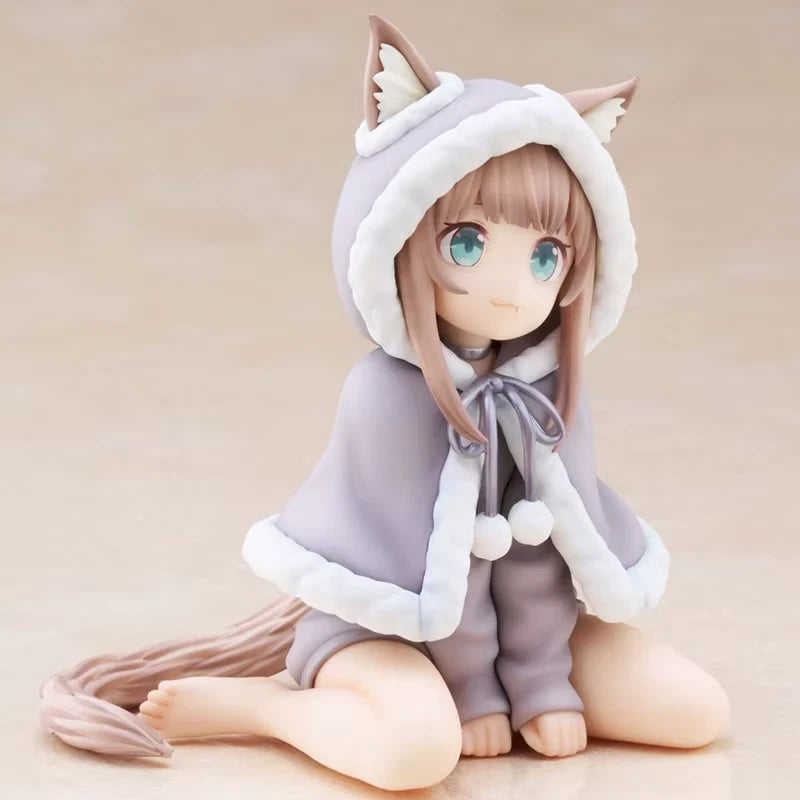 Kinako My Cat Is a Kawaii Girl Anime Cute Desktop Neko Figurine PVC 4" [Boxed]