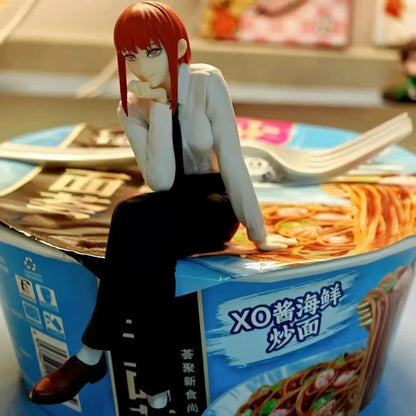 Makima Noodle Stopper Chainsaw Man Anime Desktop Figure PVC 5.5" [No Box]