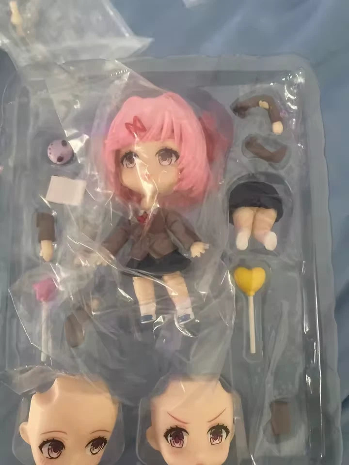 Natsuki Doki Doki Literature Club! Adjustable Kawaii Anime Figure PVC 4" [Boxed]