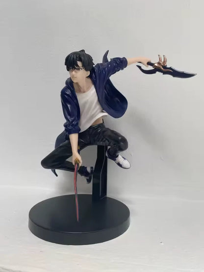 Sung Jin-woo Dual Wield Solo Leveling Collectible Anime Figure PVC 7" [Boxed]