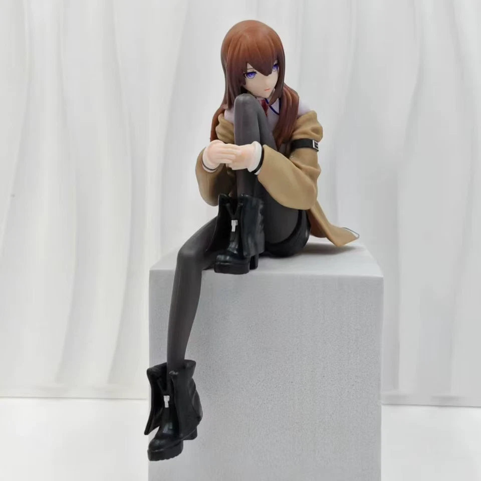Kurisu Makise Sitting Steins;Gate Kawaii Anime Figure Model Statue PVC 6" [Boxed]