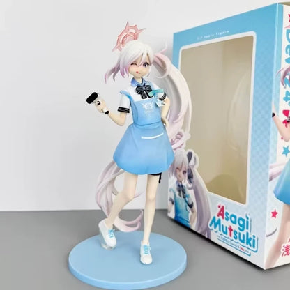 Asagi Mutsuki Store Clerk Blue Archive RPG Kawaii Cute Figure 8" [Boxed]
