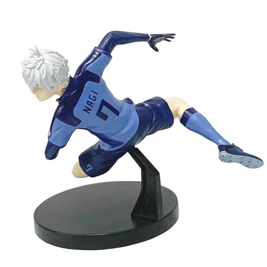 Seishiro Nagi Soccer Uniform Blue Lock Iconic Anime Figure Model PVC 5" [Boxed]